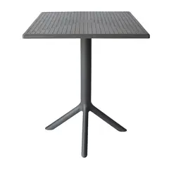 ESCANDINAVIA - Mesa Cocina Terraza Jardín Cuadrada Sander 76x60x60 Gris