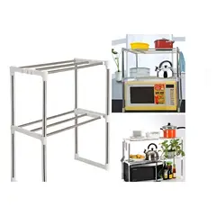 GENERICO - Estante Para Microondas Soporte De Cocina Organizador De Metal De Alta Resistencia FIGOIMPORT