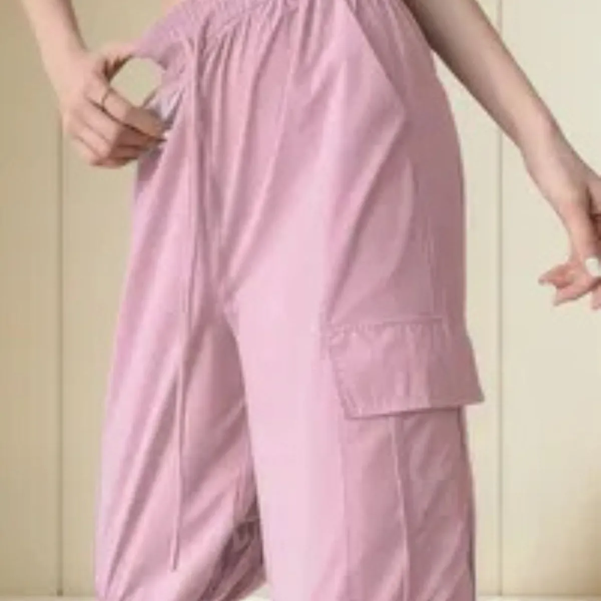 LOOK SHOP - Pantalón Cargo Verano Mujer.tela Secado Rápido Con Bolsillos 2609