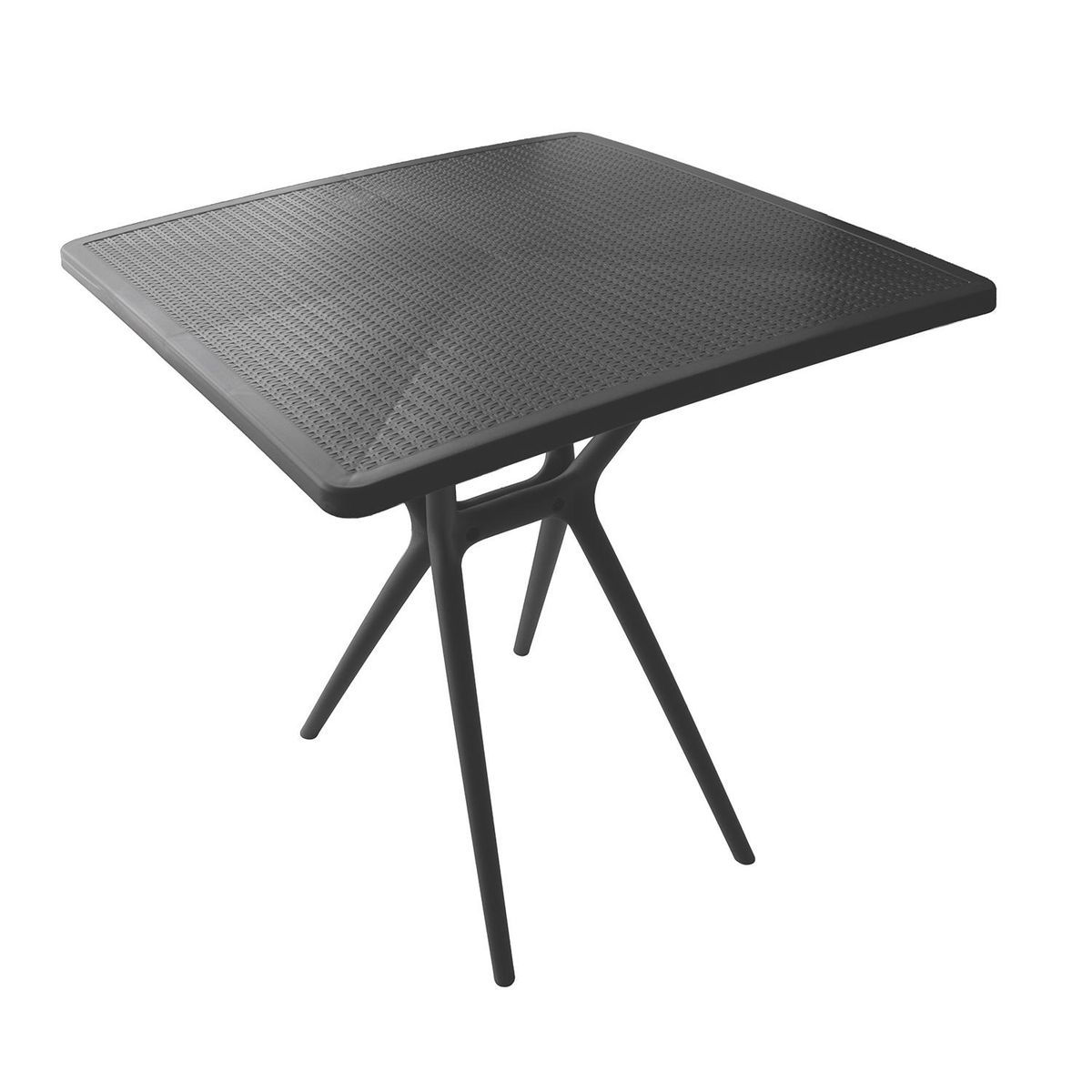 ESCANDINAVIA - Mesa Cocina Terraza Jardín Cuadrada Elvan 71x70x70 Gris