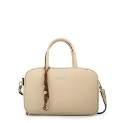 AMPHORA - Cartera bandolera hilda mediana blanco crudo