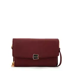 AMPHORA - Cartera bandolera con tapa tasya rojo oscuro