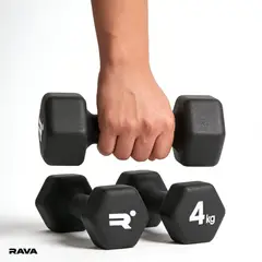 RAVA - Set de 2 Mancuernas Ejercicio Fitness Dumbbell 4kg