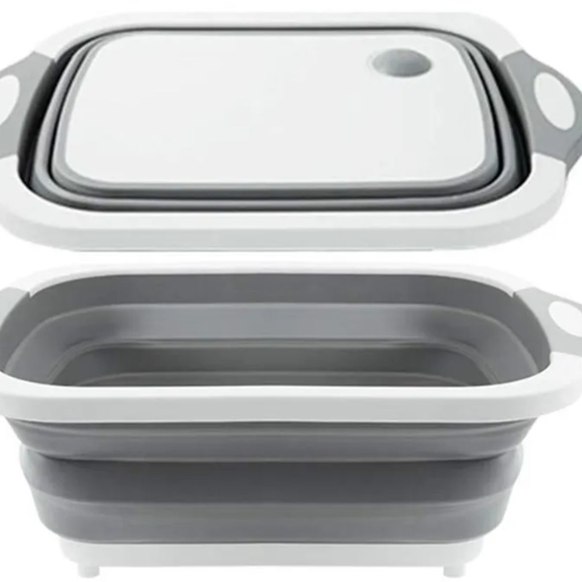 GENERICO - Tabla De Cortar 3 En 1 De Silicona Plegable Drenaje Cocina