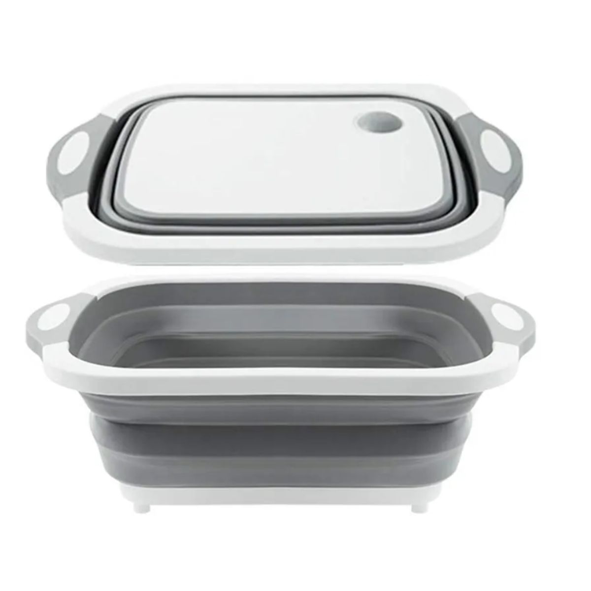 GENERICO - Tabla De Cortar 3 En 1 De Silicona Plegable Drenaje Cocina