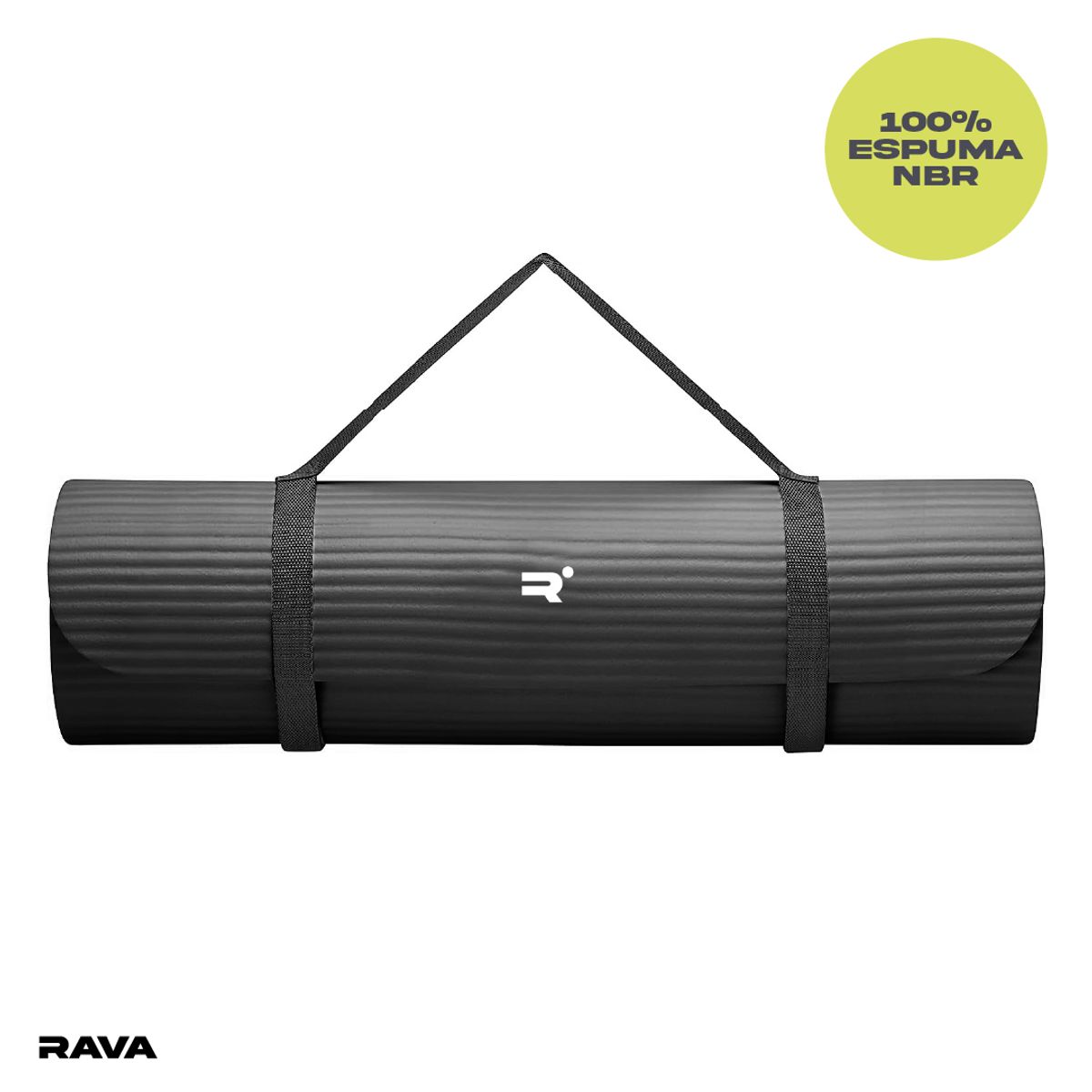 RAVA - Training Mat Colchoneta Yoga Ejercicio Gris 15mm Rava