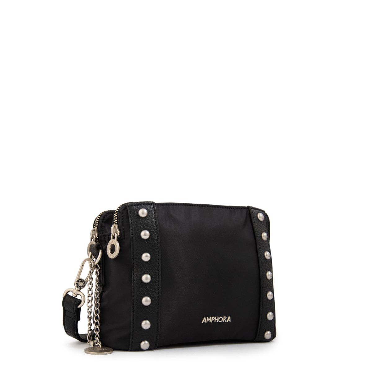 AMPHORA - Cartera bandolera angela pequeña negro