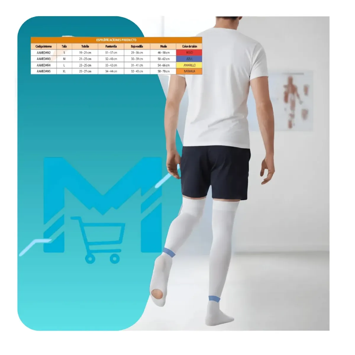 CRANBERRY - Pack X3 Pares Medias De Compresion Antiembolicas Cranberry Talla M