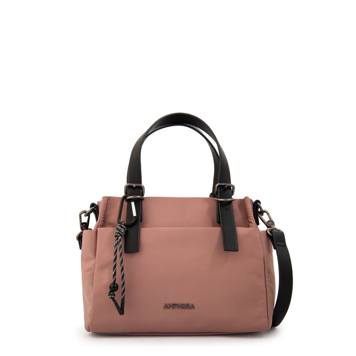 AMPHORA - Cartera bandolera julia mediana rosa viejo