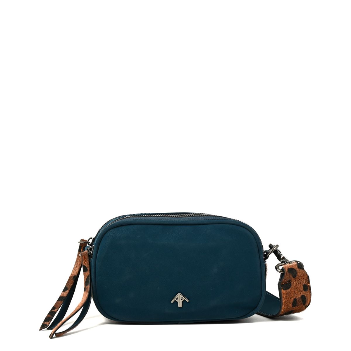 AMPHORA - Cartera bandolera pricila pequeña petroleo oscuro