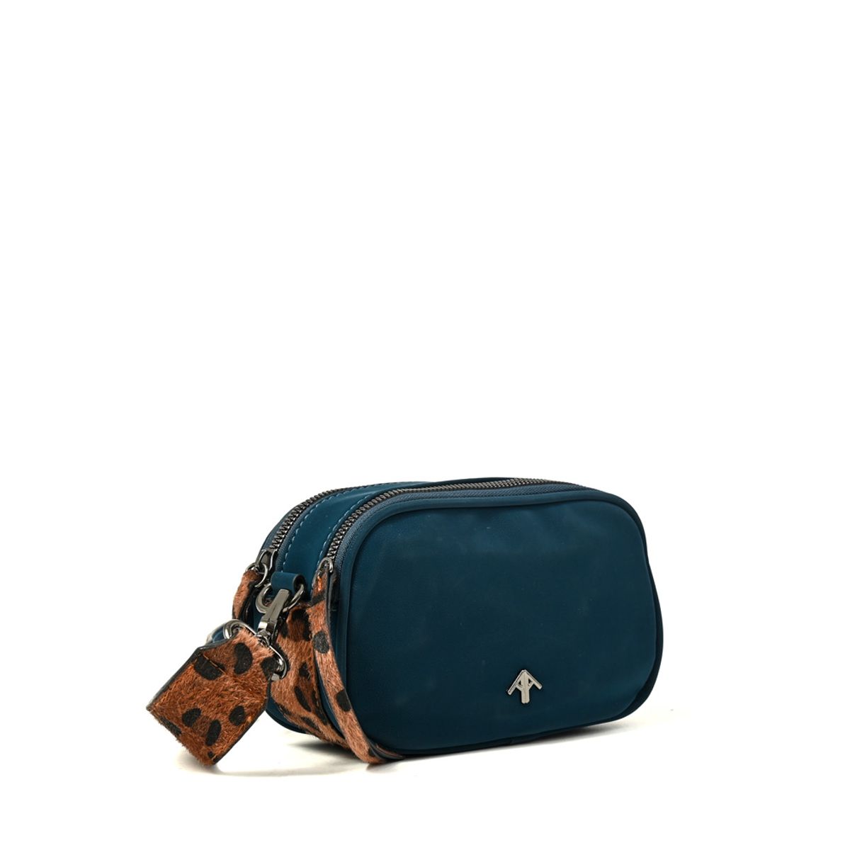 AMPHORA - Cartera bandolera pricila pequeña petroleo oscuro