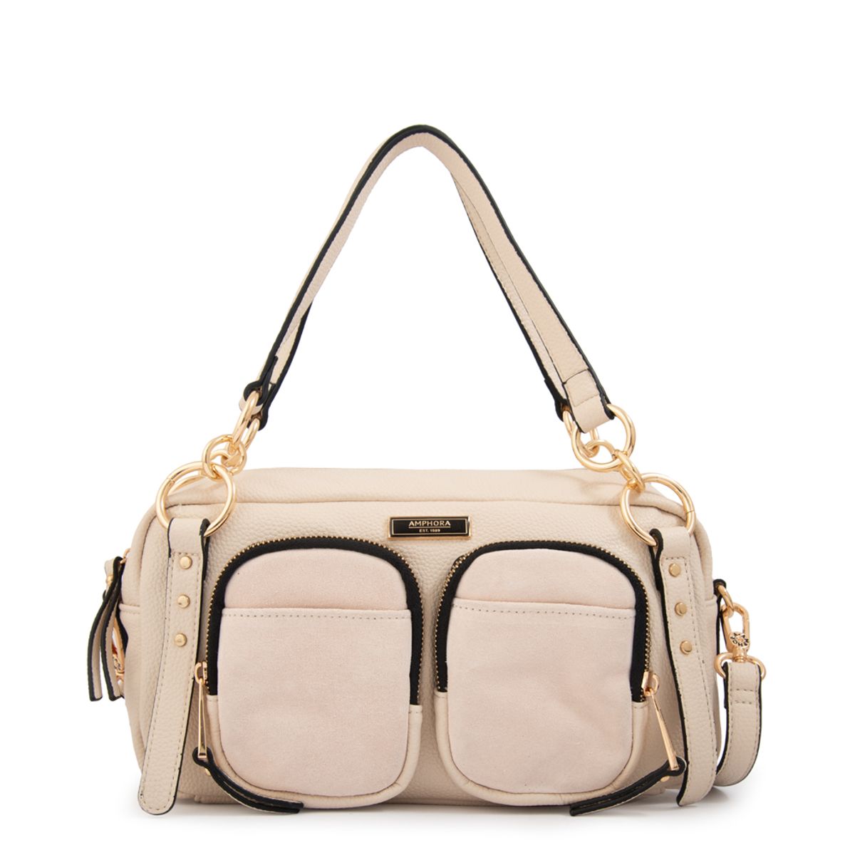AMPHORA - Cartera bandolera natacha blanco crudo