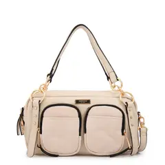 AMPHORA - Cartera bandolera natacha blanco crudo