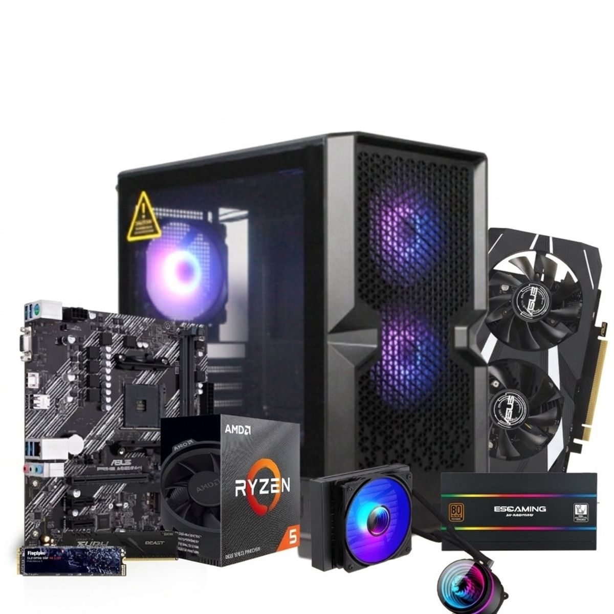 GENERICO - Pc Gamer Bronze - Amd Ryzen 5 5500 - M/b Asus A520m-k