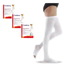 CRANBERRY - Pack X3 Pares Medias De Compresion Antiembolicas Talla L
