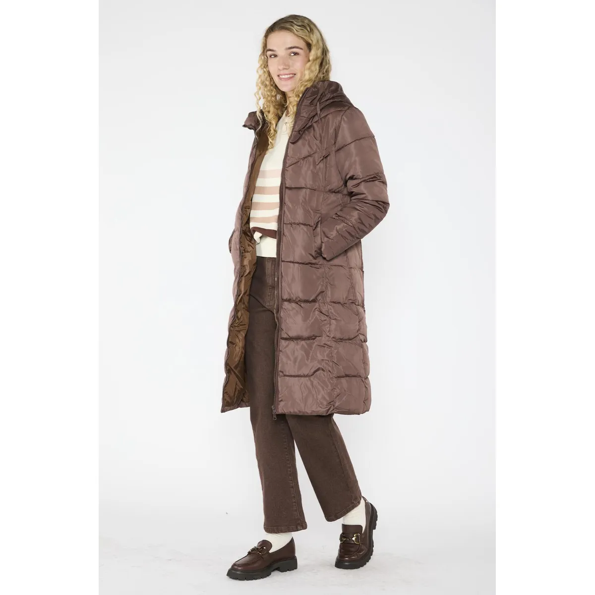 ECLIPSE - Parka Larga Antonia Café
