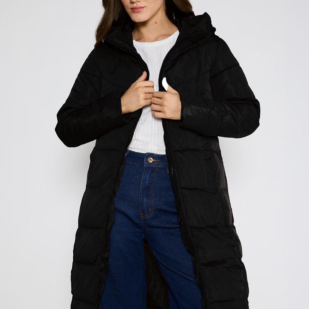 ECLIPSE - Parka Larga Antonia Negra