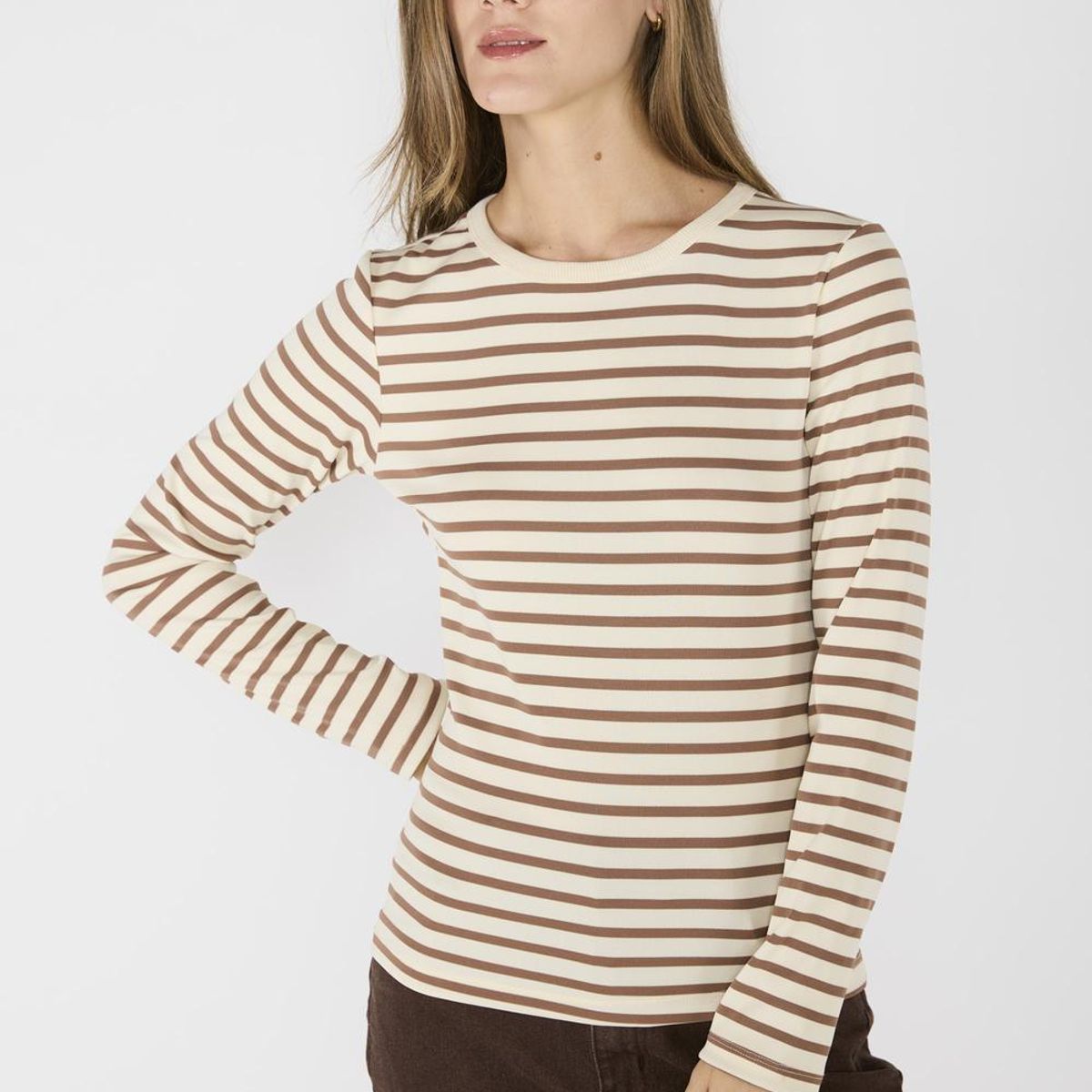 ECLIPSE - Polera Florencia Crudo/Café