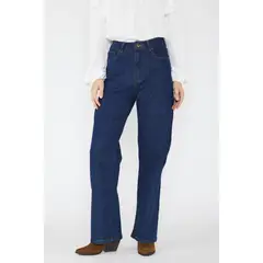 ECLIPSE - Jeans Wide Elasticado Josefina Azul