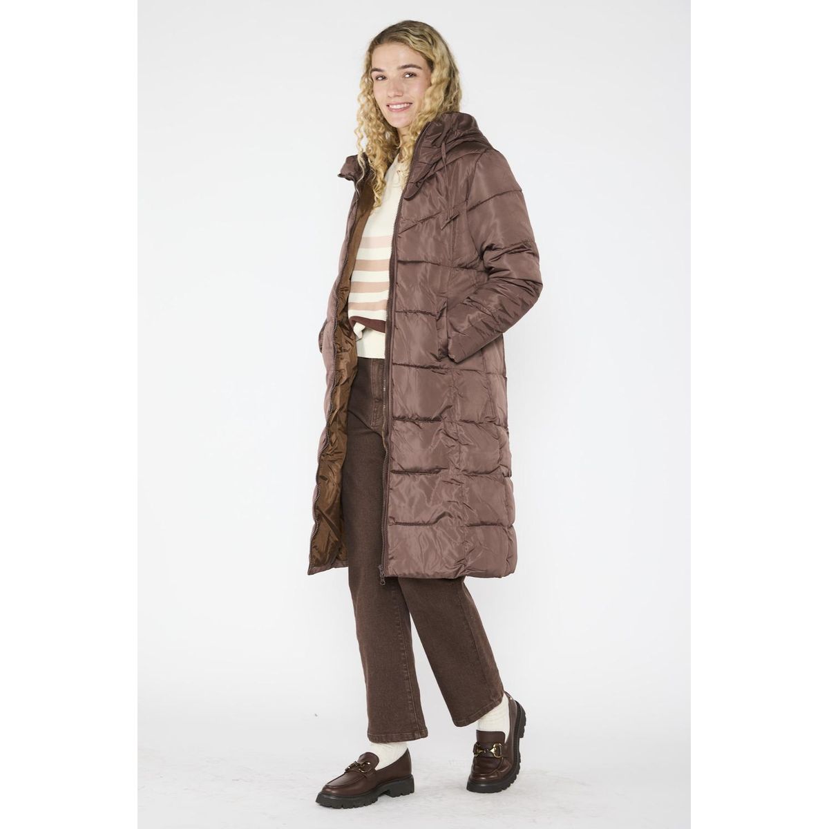ECLIPSE - Parka Larga Antonia Café