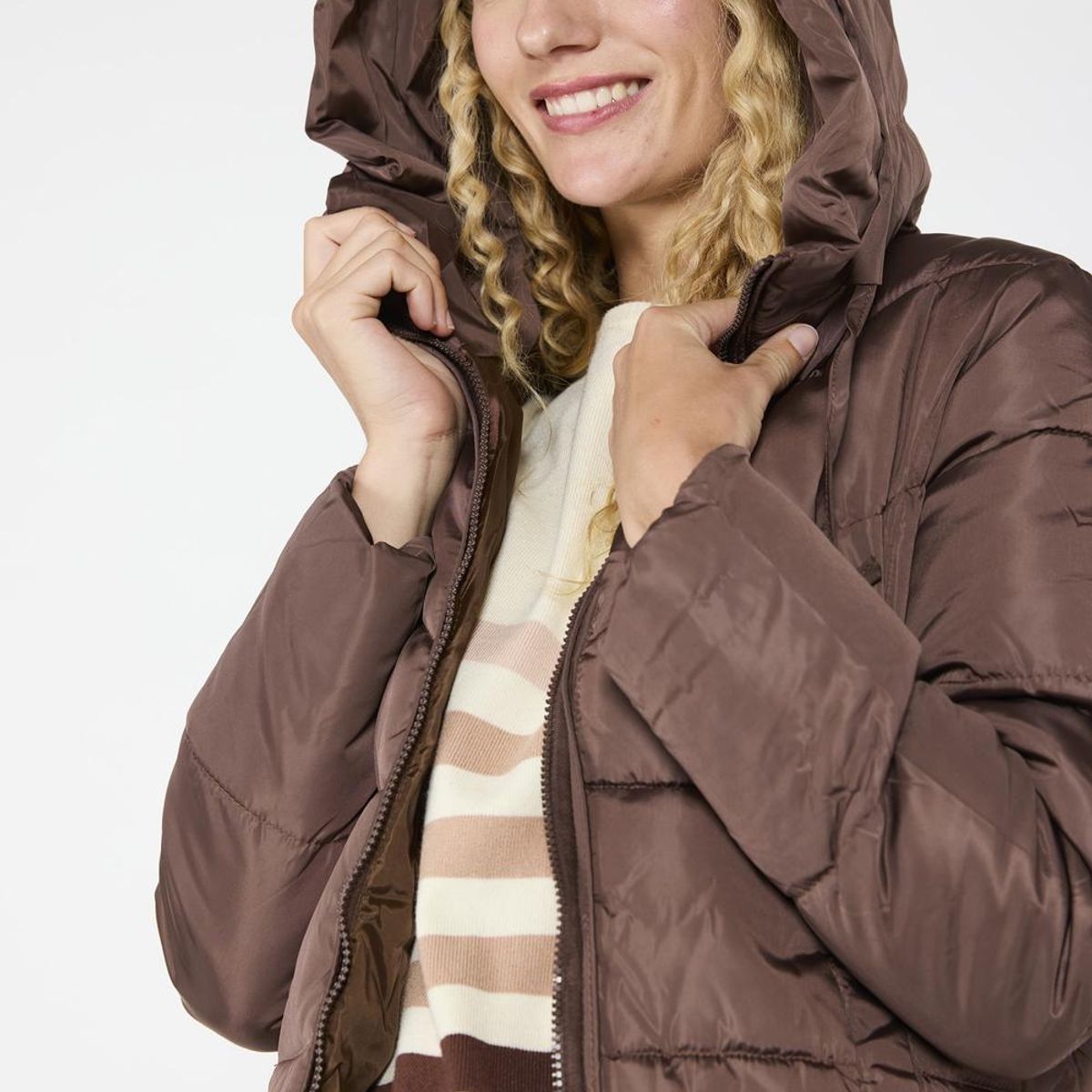 ECLIPSE - Parka Larga Antonia Café