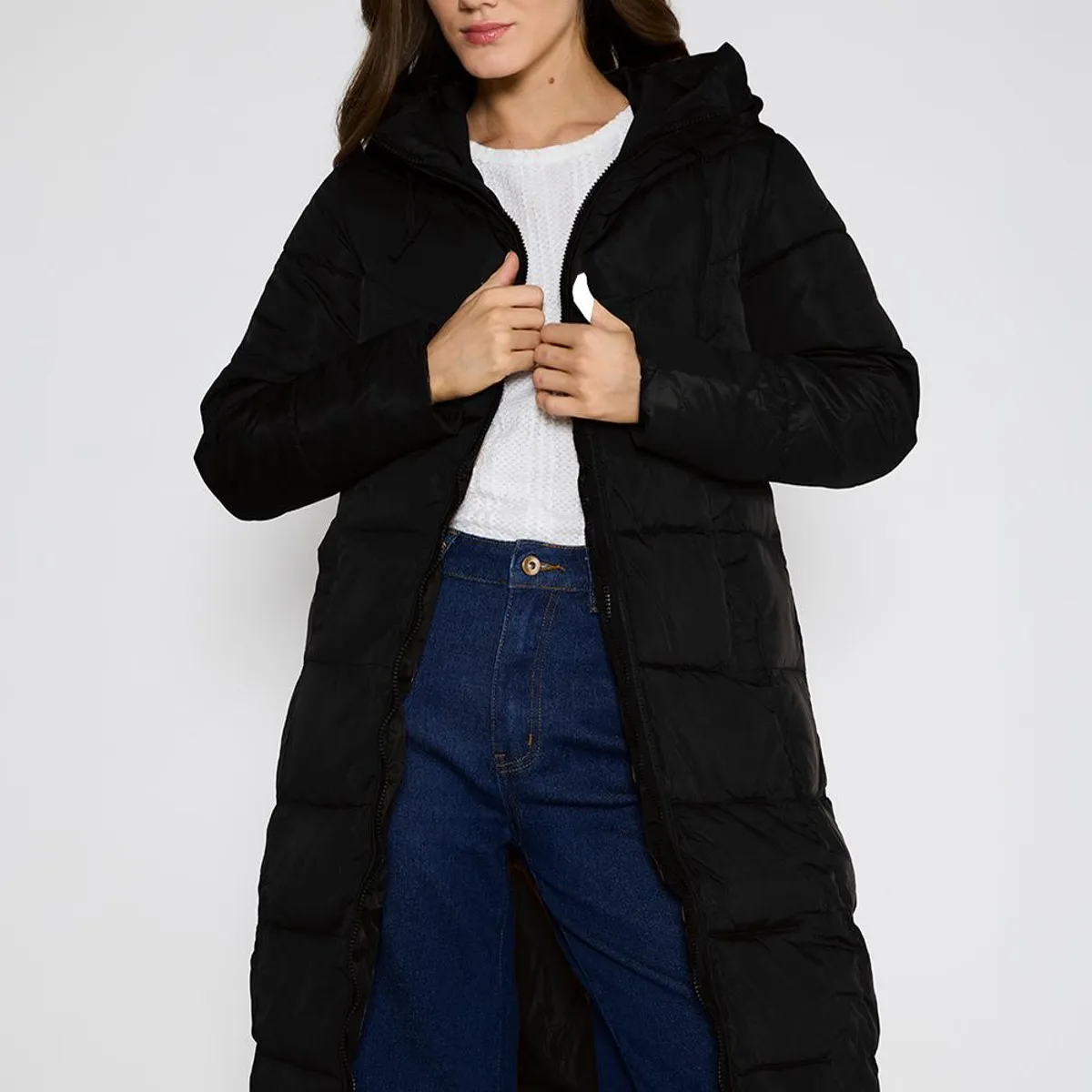 ECLIPSE - Parka Larga Antonia Negra