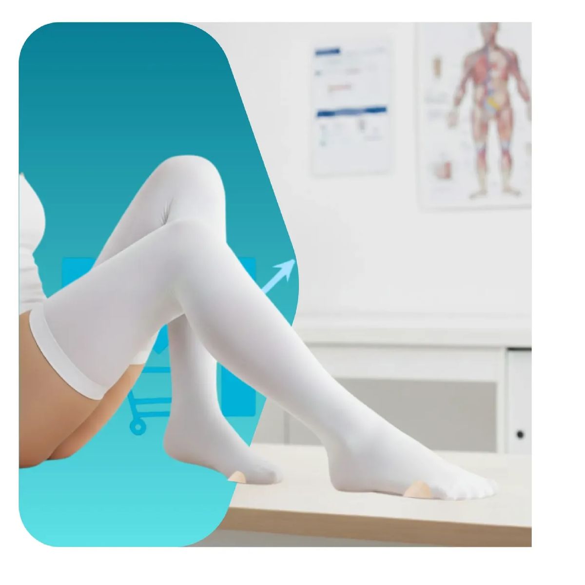 CRANBERRY - Pack X6 Pares Medias De Compresion Antiembolicas Cranberry Talla S