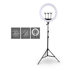 GENERICO - Aro de Luz LED Profesional con soporte para teléfono y trípode