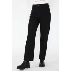 ECLIPSE - Jeans Straight Elasticado Sofía Negro
