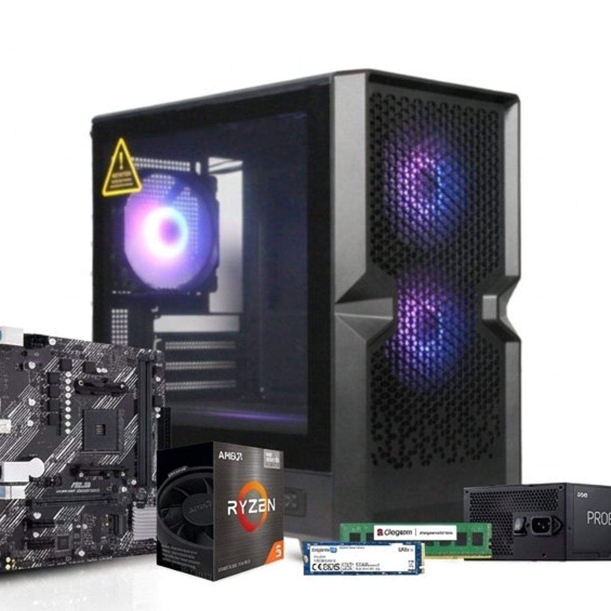 GENERICO - PC STUDY AND WORK - AMD Ryzen 7 5700G - M/B ASUS A520M-K