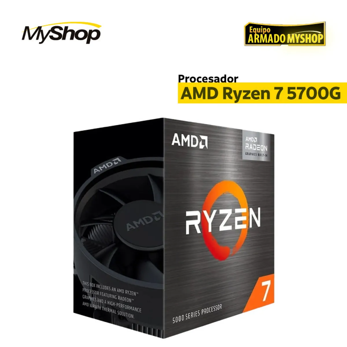 GENERICO - PC STUDY AND WORK - AMD Ryzen 7 5700G - M/B ASUS A520M-K