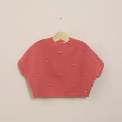 OPALINE - Poncho Infant Niña Rosado
