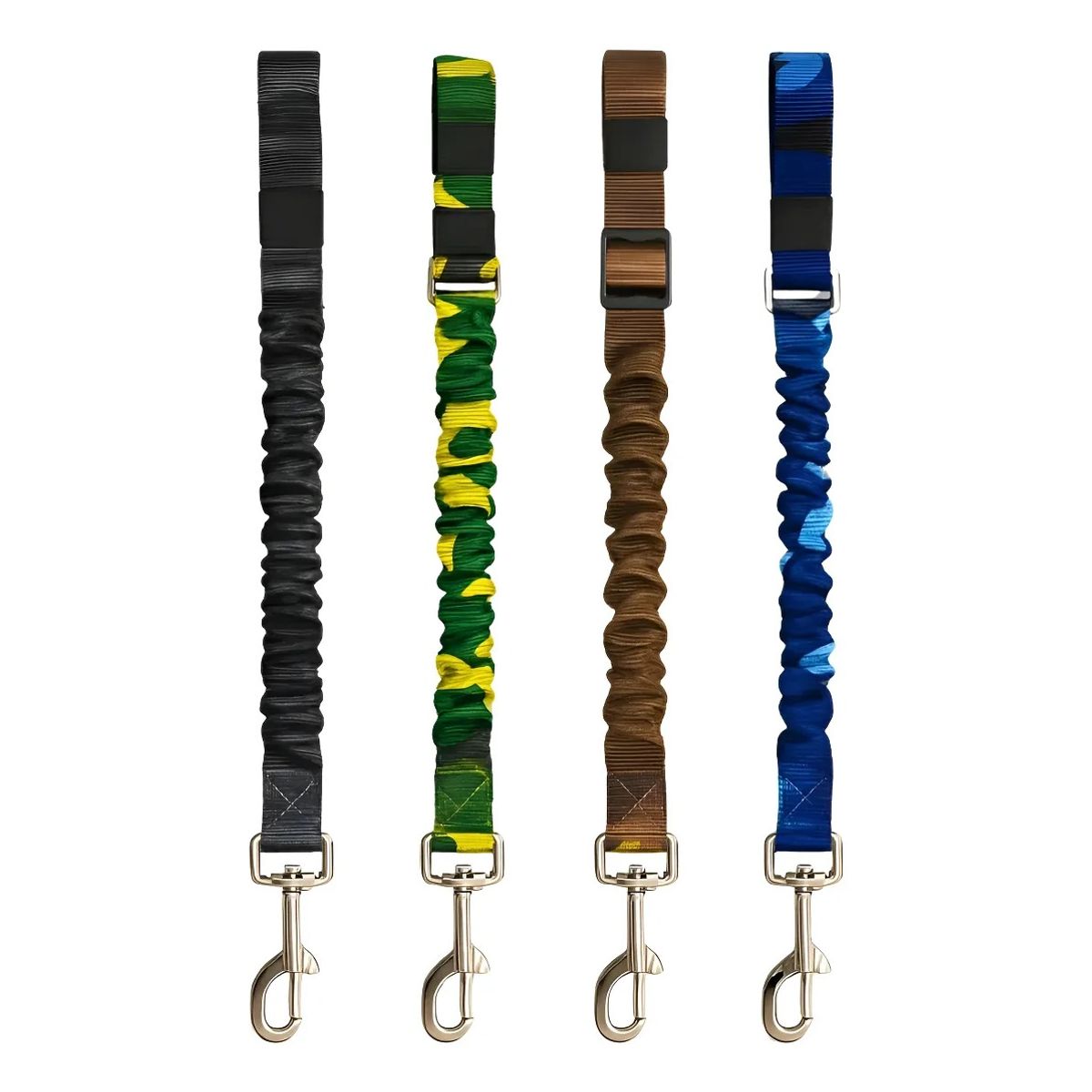 GENERICO - x2 Cinturón De Seguridad Perro Gato Correa Elástica Auto Multicolor