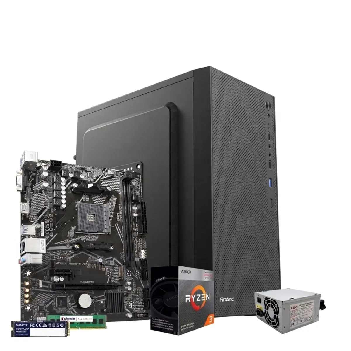 GENERICO - PC Study and Work AMD RYZEN 3 5300G M/B Gigabyte A520M-K v2