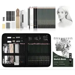 GENERICO - Kit Para Dibujo 43 Piezas Profesional Estuche Set Lápices