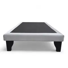 GENERICO - Base Europea para cama 1 Plaza 90x200cm Lino gris claro