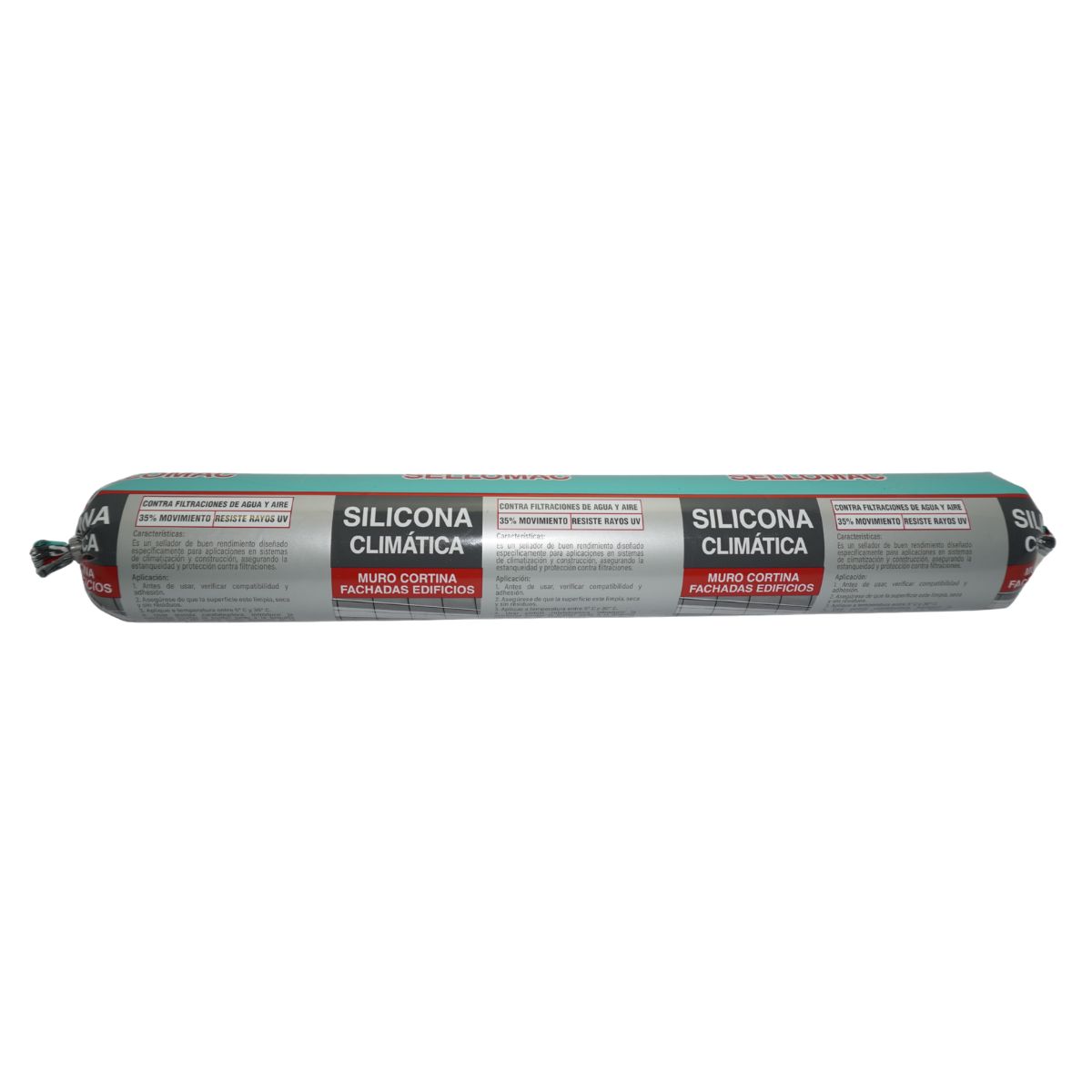 GENERICO - Silicona Climatica Negro 580ml Sellomac