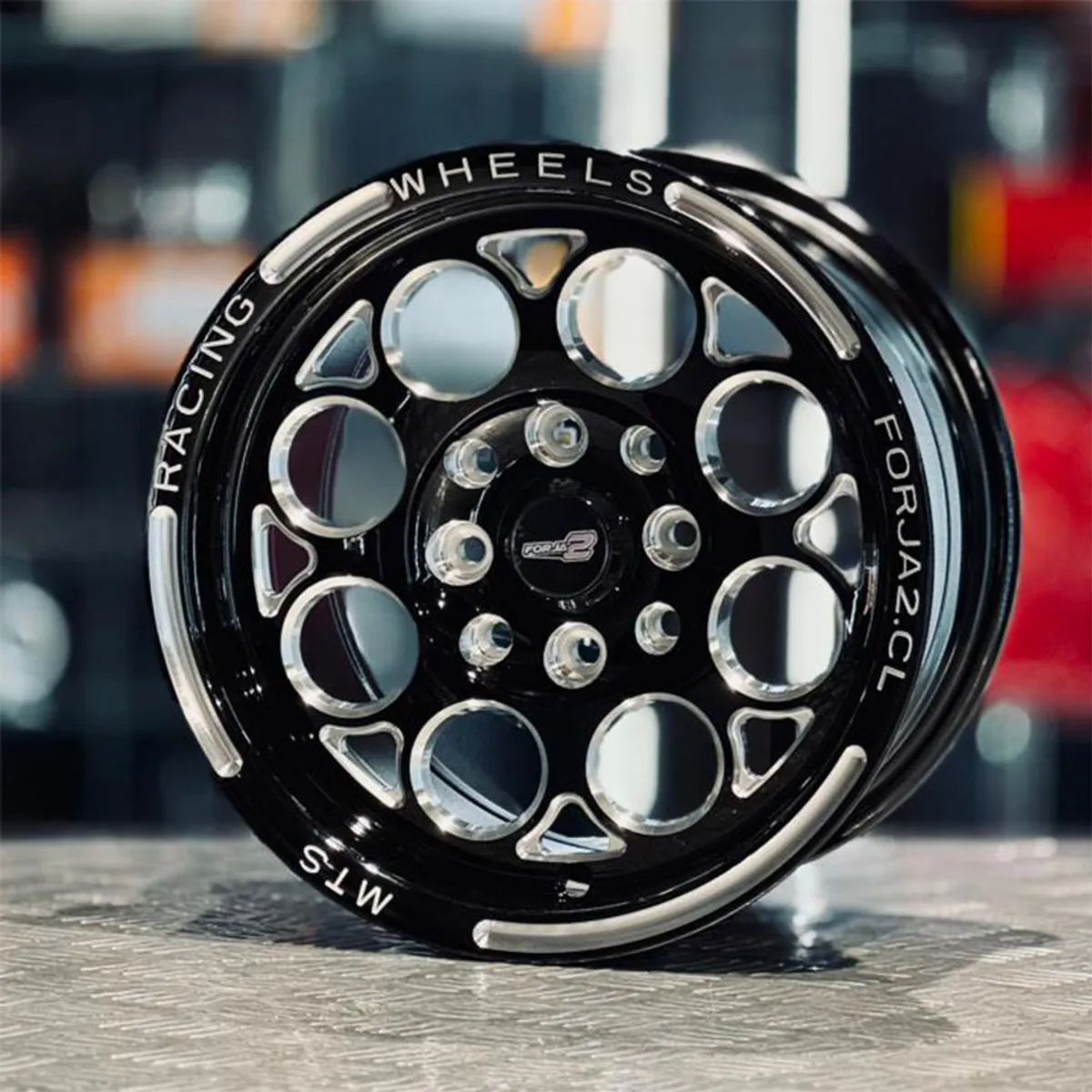 BLACK FACTORY - Llantas Drag Alivianadas 13×8 Par