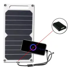 GENERICO - Panel solar portátil para cargar móviles con USB 6W