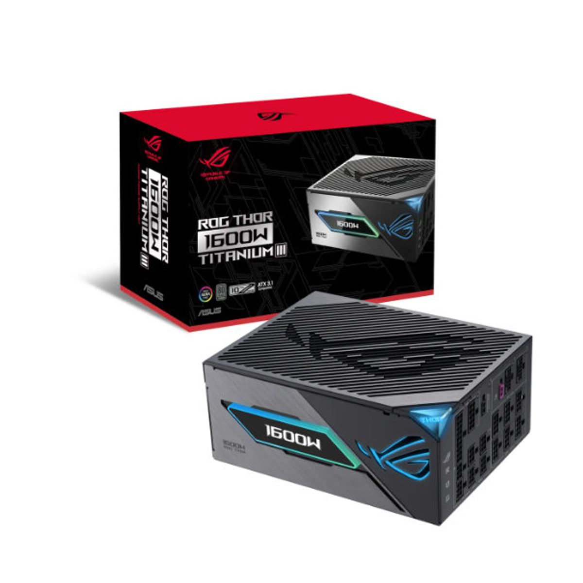 ASUS - Fuente de poder ASUS ROG-THOR-1600T-GAMING  80 Titanium ATX