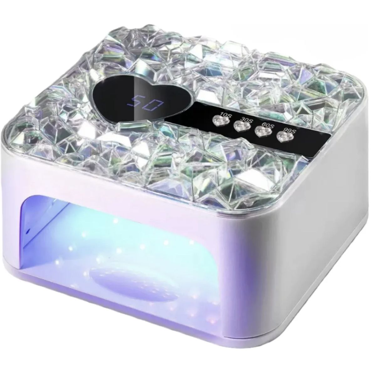 GENERICO - Secador Uña Uv Led Lampara Manicure Profesional 288w BLANCO