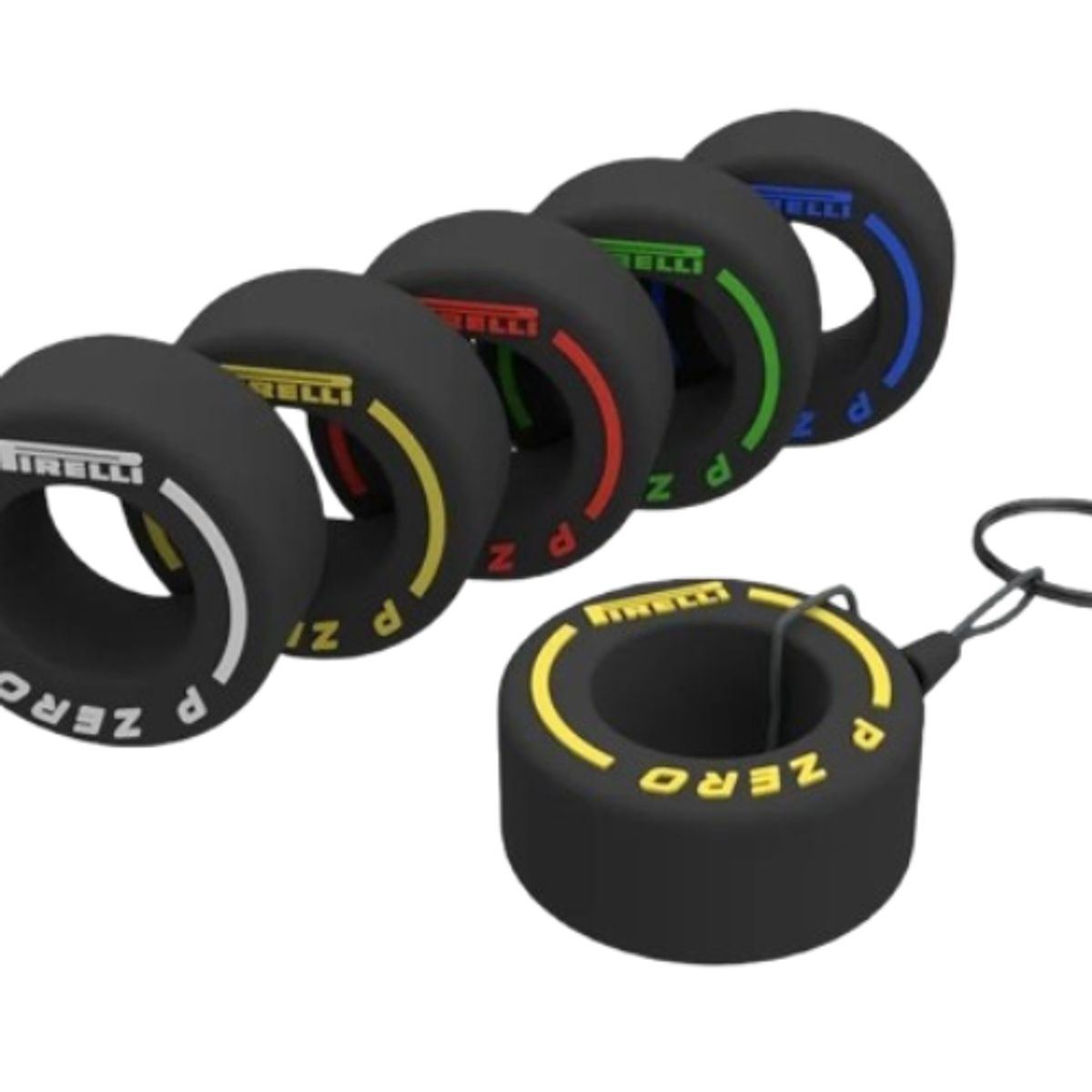 GENERICO - Llavero F1 - Pack de Neumáticos