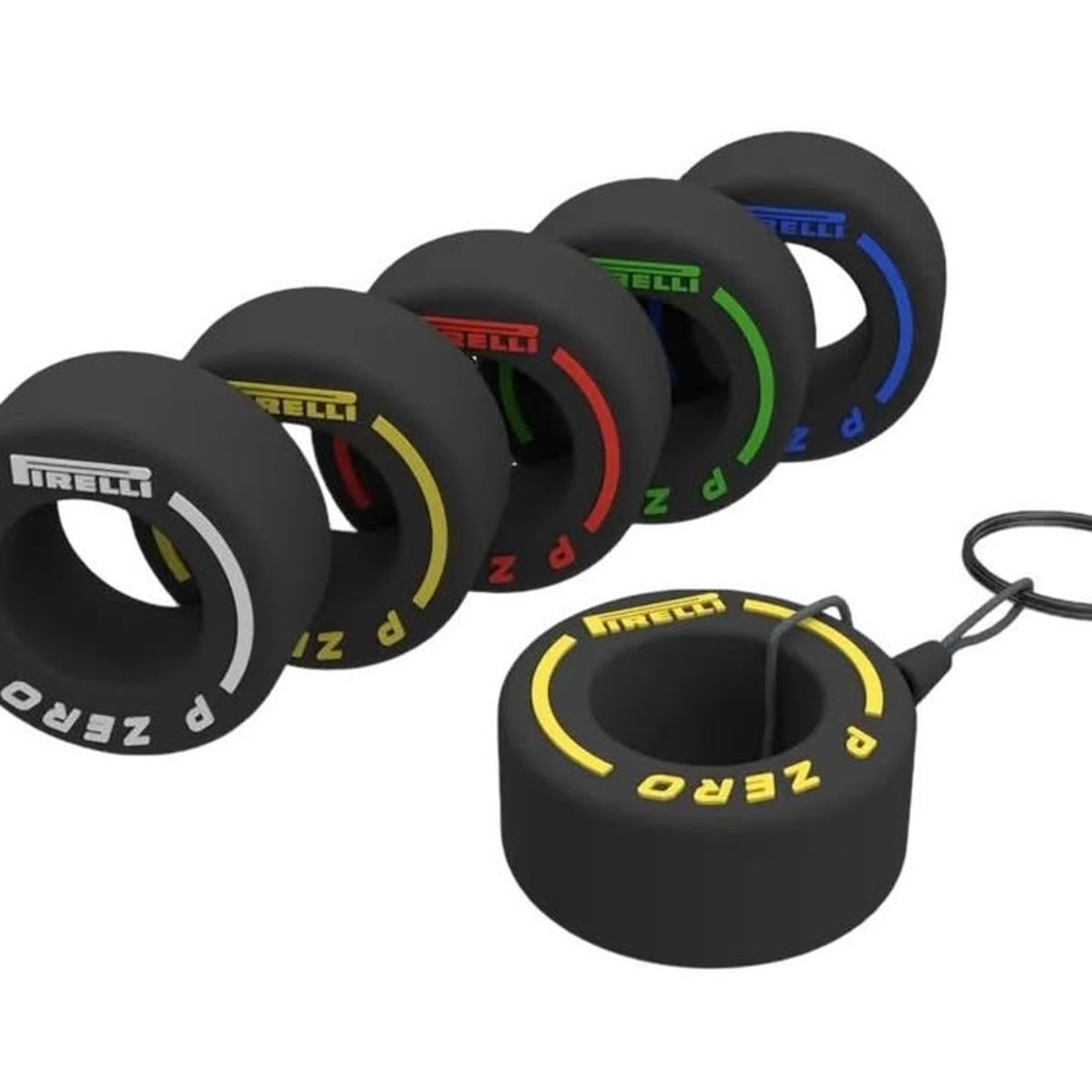 GENERICO - Llavero F1 - Pack de Neumáticos