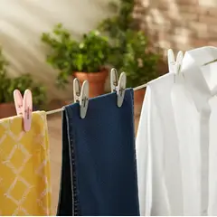 GENERICO - Set x3 Perros De Ropa Plásticos 6cm Pinzas