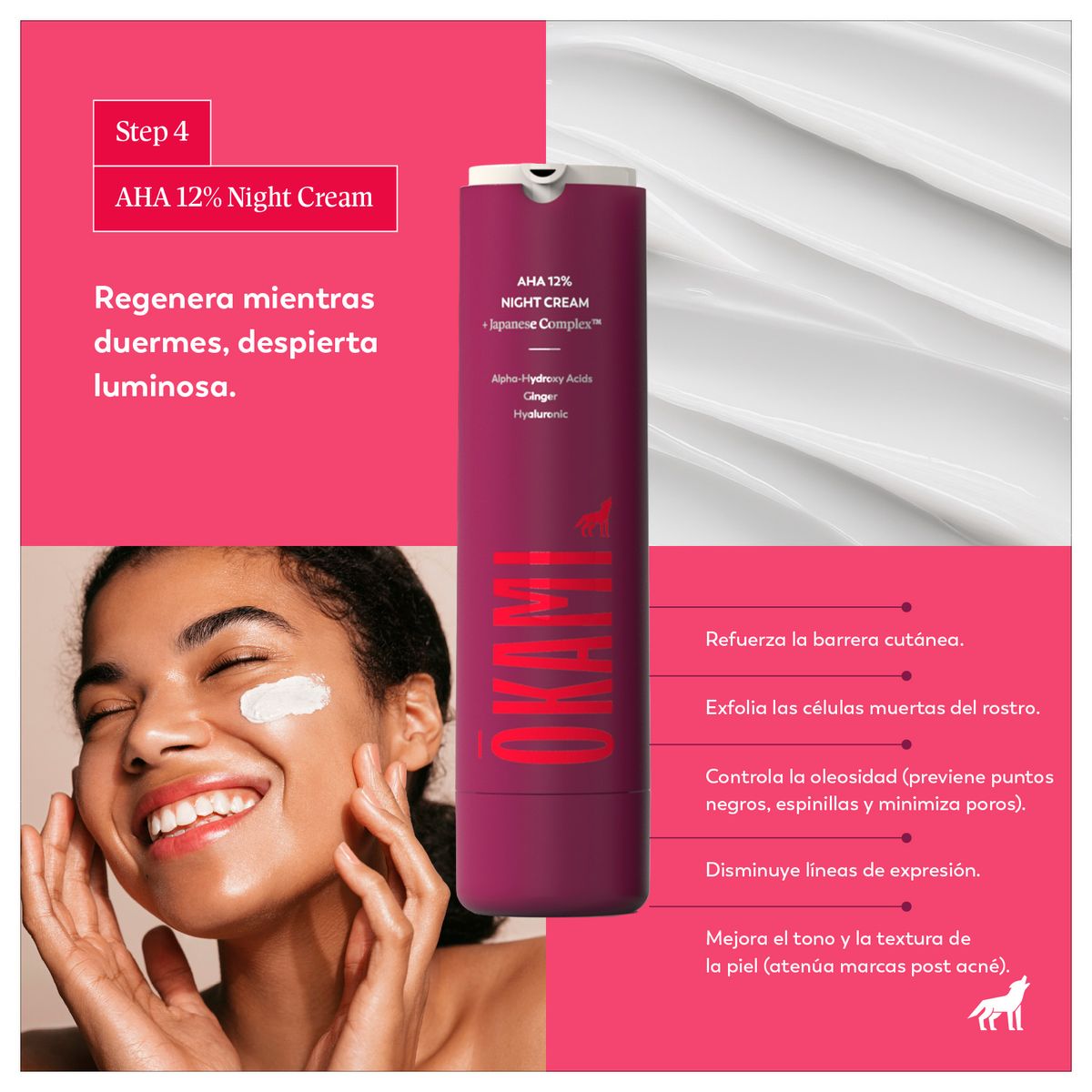 OKAMI - AHA 12% NIGHT CREAM 50 ML