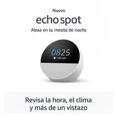 AMAZON - Echo Spot 2024 Alexa Reloj Inteligente Pantalla Smart Speaker