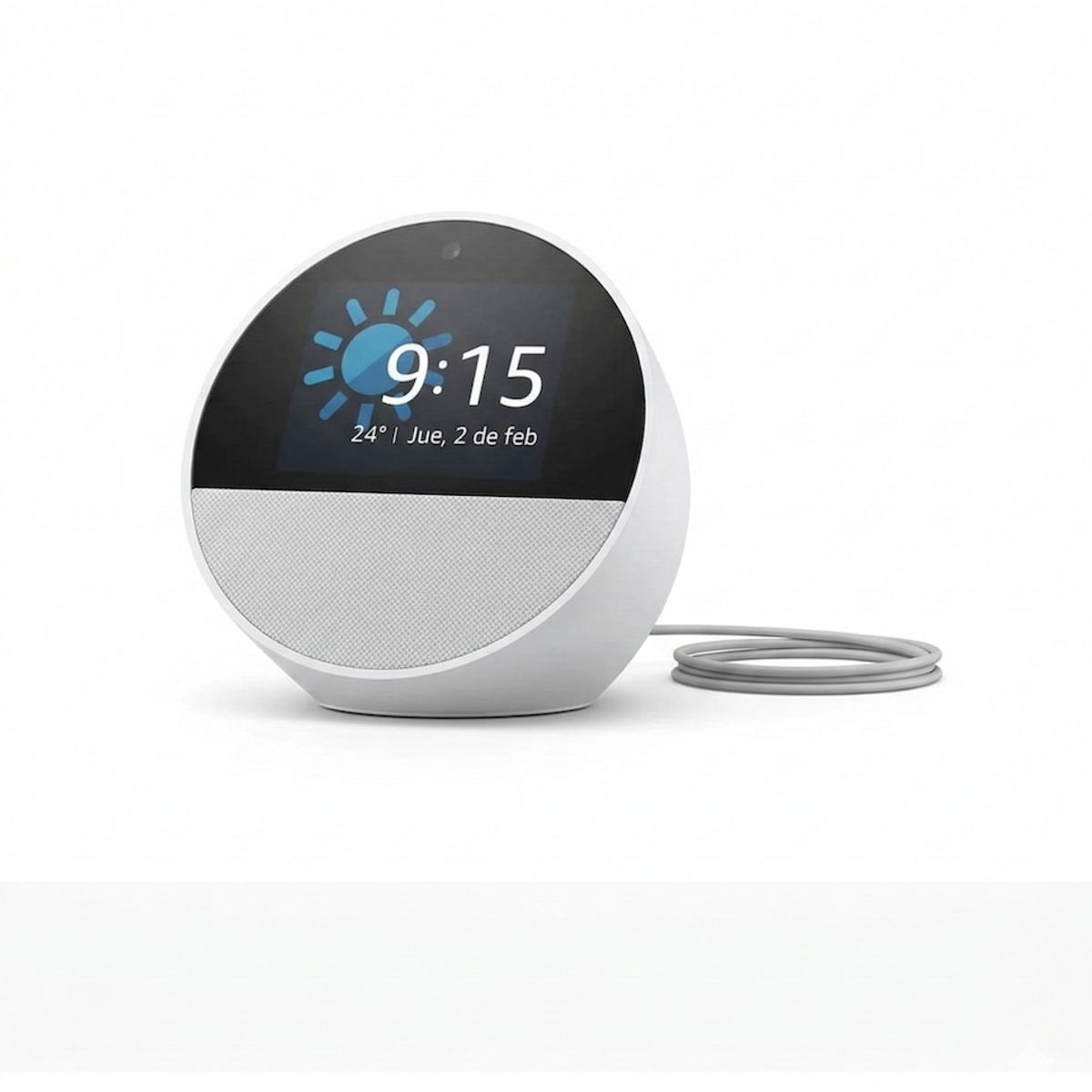 AMAZON - Amazon Echo Spot 2024 Alexa Reloj Inteligente Pantalla Smart Speaker