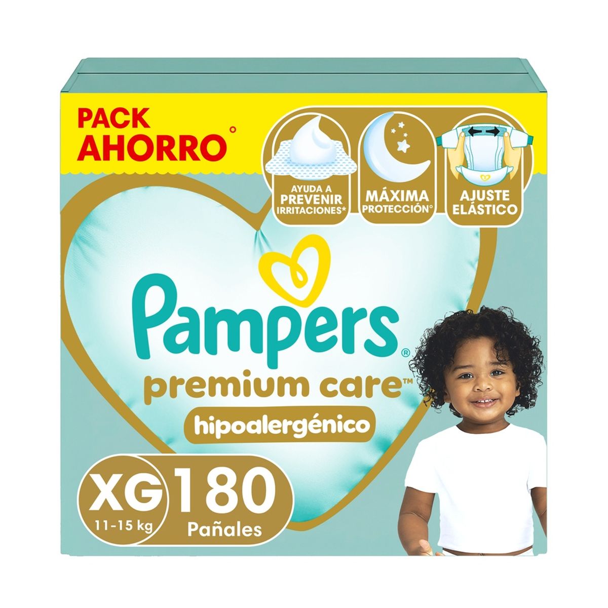 PAMPERS - Pañal Pampers Premium Care 180 Un