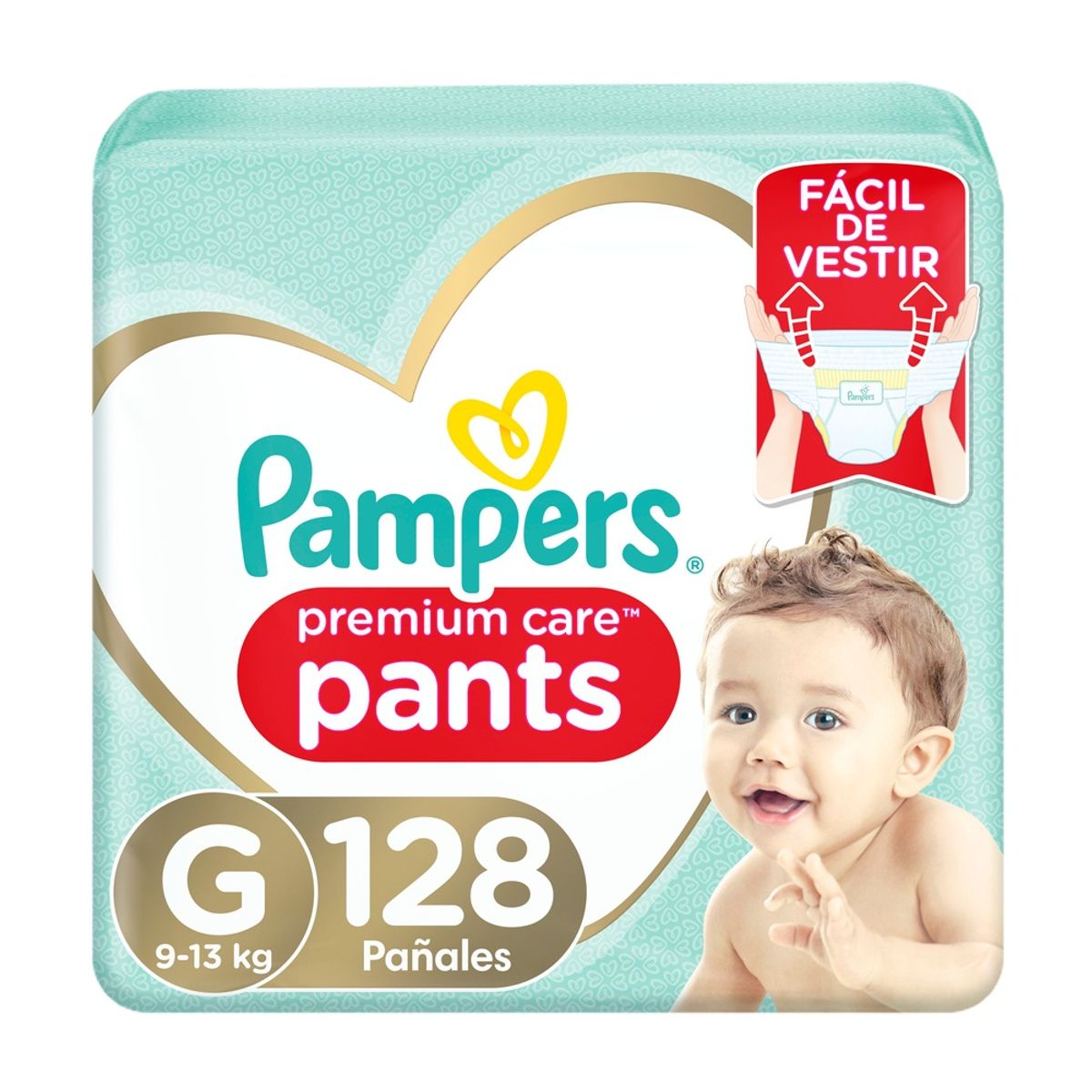 PAMPERS - Pañales Pampers Premium Care Pants Talla G 128 Un