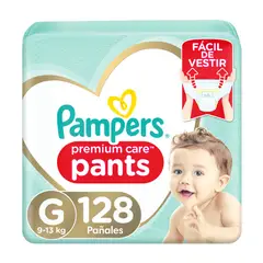 PAMPERS - Pañales Premium Care Pants Talla G 128 Un